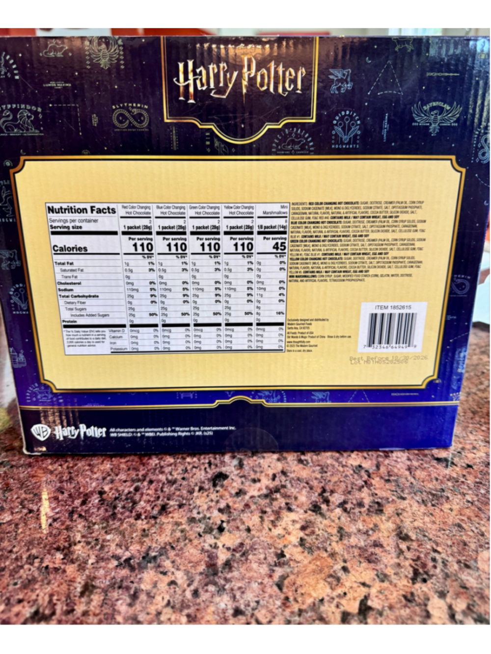 NIB Harry Potter Color Changing Cocoa Set One Size Black Multi-color - Picture 3 of 5